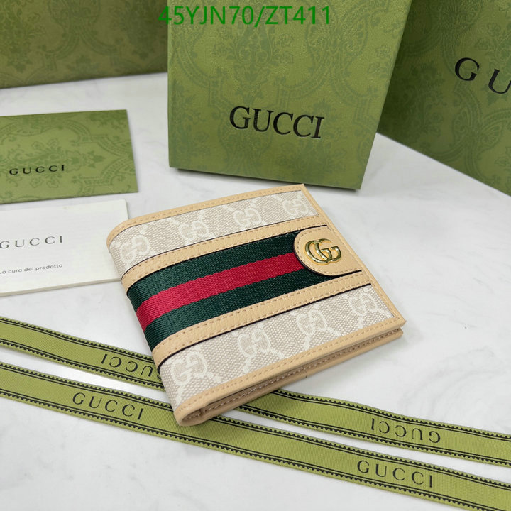 Gucci Bag-(4A)-Wallet-,Code: ZT411,$: 55USD