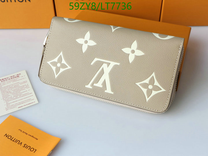 LV Bags-(4A)-Wallet-,Code: LT7736,$: 59USD