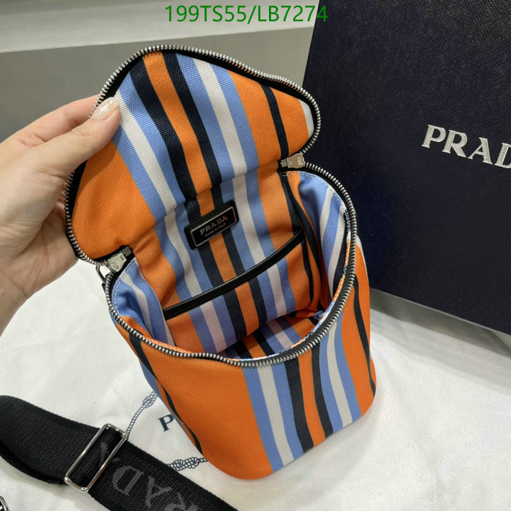 Prada Bag-(Mirror)-Diagonal-,Code: LB7274,$: 199USD