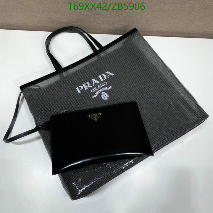 Prada Bag-(Mirror)-Handbag-,Code: ZB5906,$: 169USD