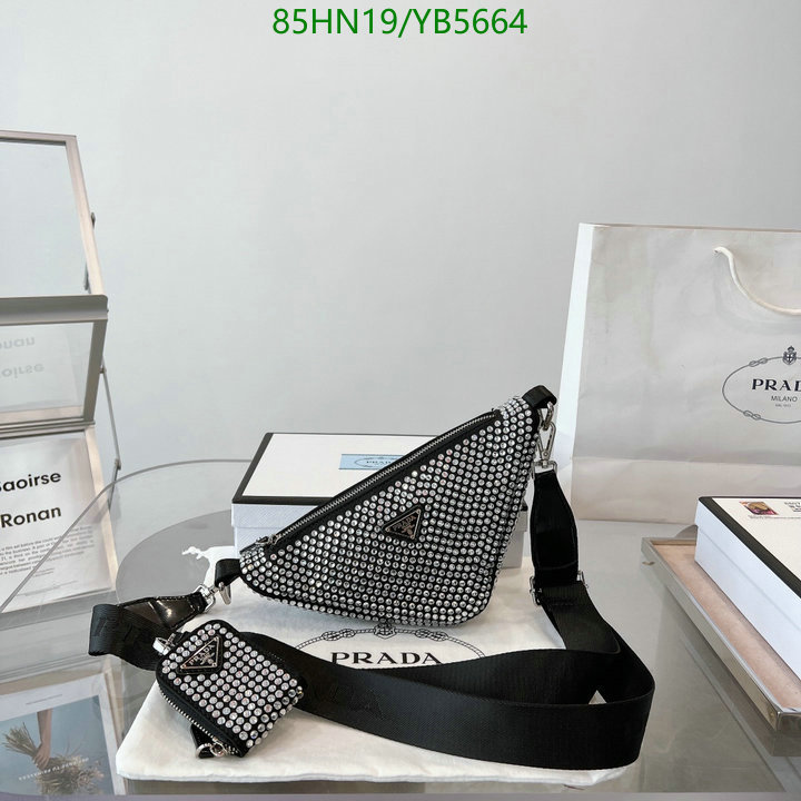 Prada Bag-(4A)-Triangle-,Code: YB5664,$: 85USD