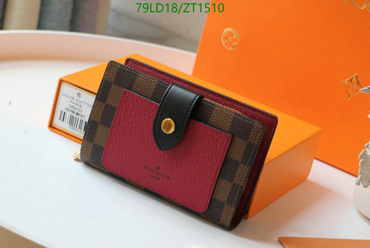 LV Bags-(Mirror)-Wallet-,Code: ZT1510,$: 79USD