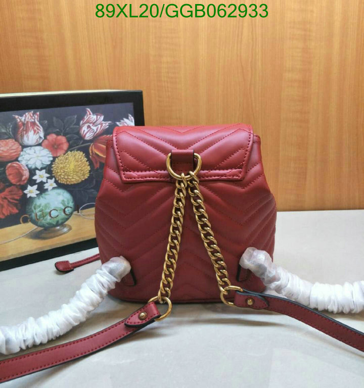 Gucci Bag-(4A)-Backpack-,Code: GGB062933,$: 89USD