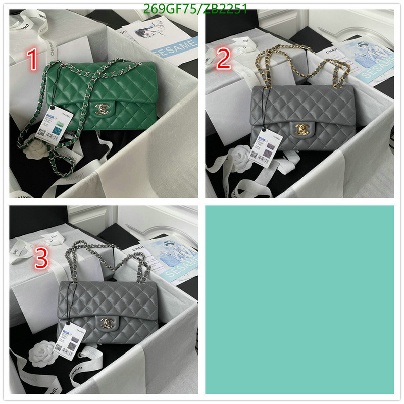 Chanel Bags -(Mirror)-Diagonal-,Code: ZB2251,$: 269USD