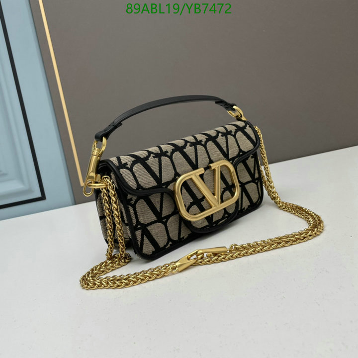 Valentino Bag-(4A)-LOC-V Logo ,Code: YB7472,$: 89USD