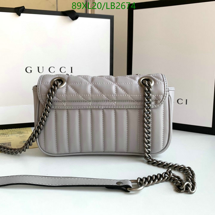 Gucci Bag-(4A)-Marmont,Code: LB2674,$: 89USD