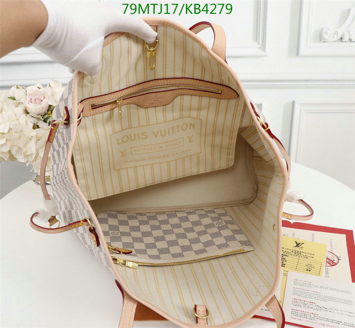 LV Bags-(4A)-Neverfull-,Code: KB4279,$: 79USD