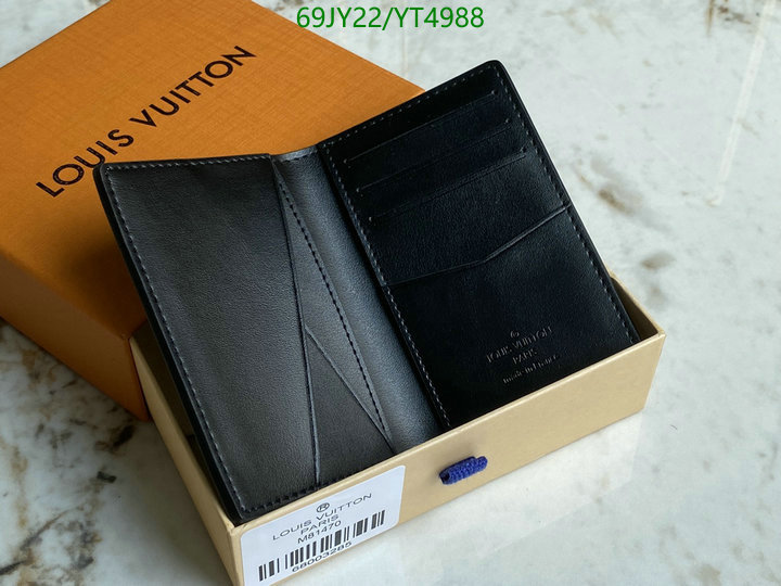 LV Bags-(Mirror)-Wallet-,Code: YT4988,$: 69USD