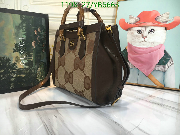 Gucci Bag-(4A)-Diana-Bamboo-,Code: YB6663,$: 119USD