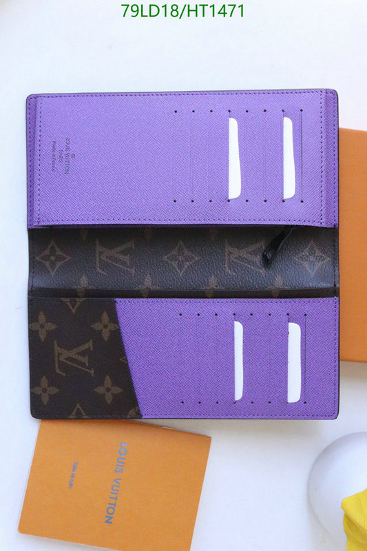 LV Bags-(Mirror)-Wallet-,Code: HT1471,$: 79USD