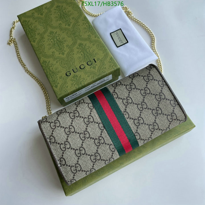 Gucci Bag-(4A)-Diagonal-,Code: HB3576,$: 75USD