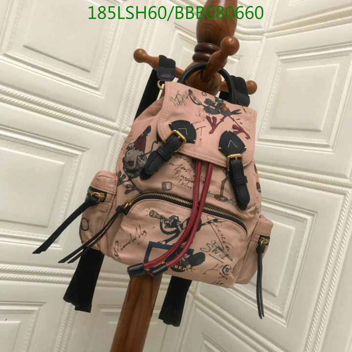 Burberry Bag-(Mirror)-Backpack-,Code: BBB080660,$:185USD