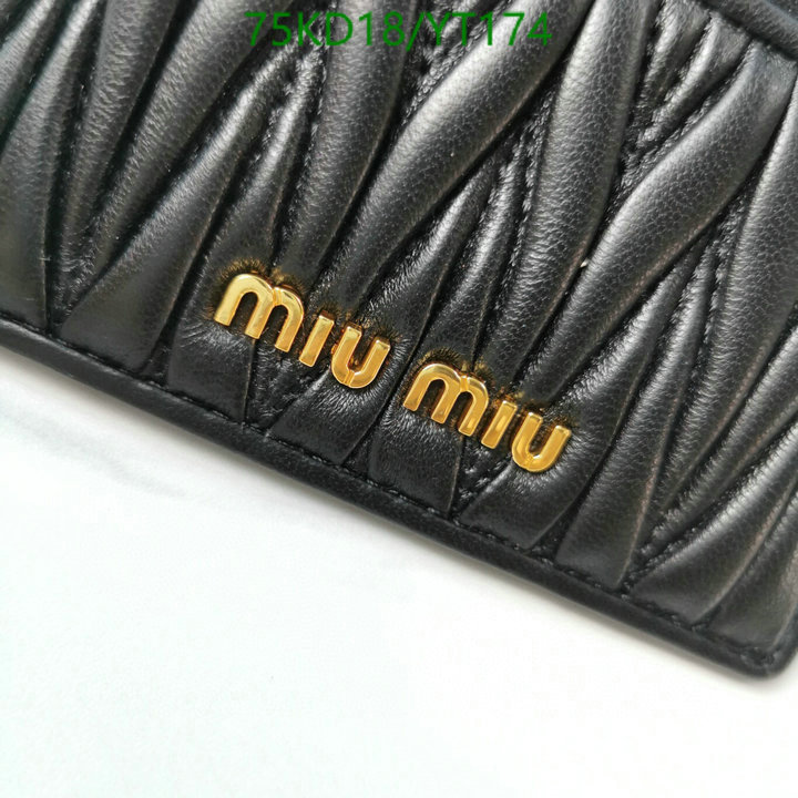 Miu Miu Bag-(Mirror)-Wallet-,Code: YT174,$: 75USD