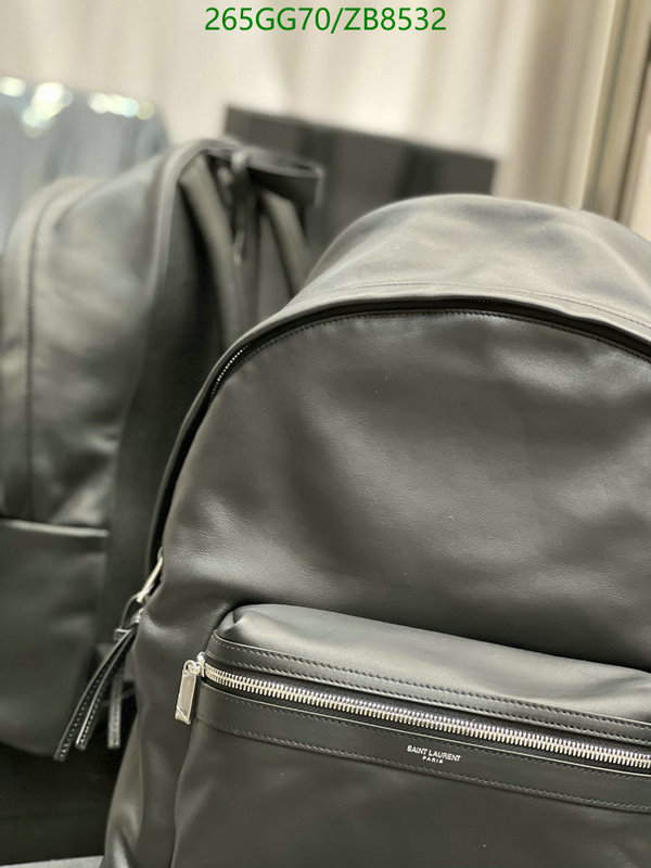 YSL Bag-(Mirror)-Backpack-,Code: ZB8532,$: 265USD