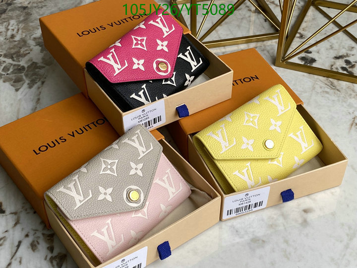 LV Bags-(Mirror)-Wallet-,Code: YT5089,$: 105USD