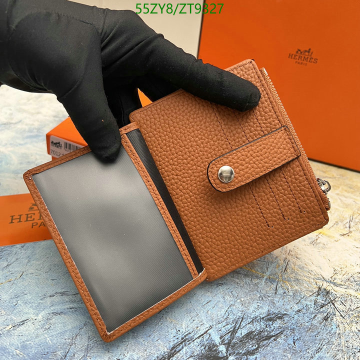 Hermes Bag-(4A)-Wallet-,Code: ZT9327,$: 55USD