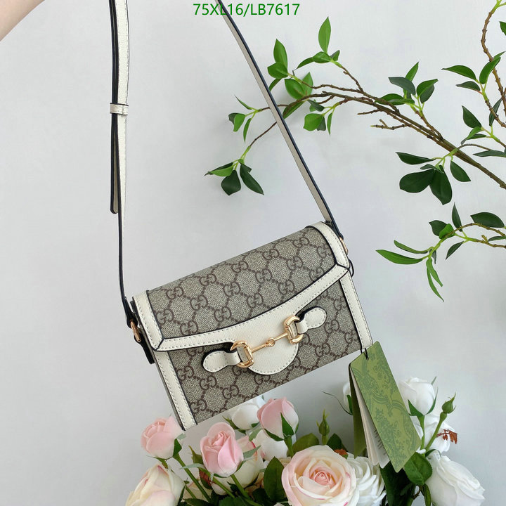 Gucci Bag-(4A)-Horsebit-,Code: LB7617,$: 75USD