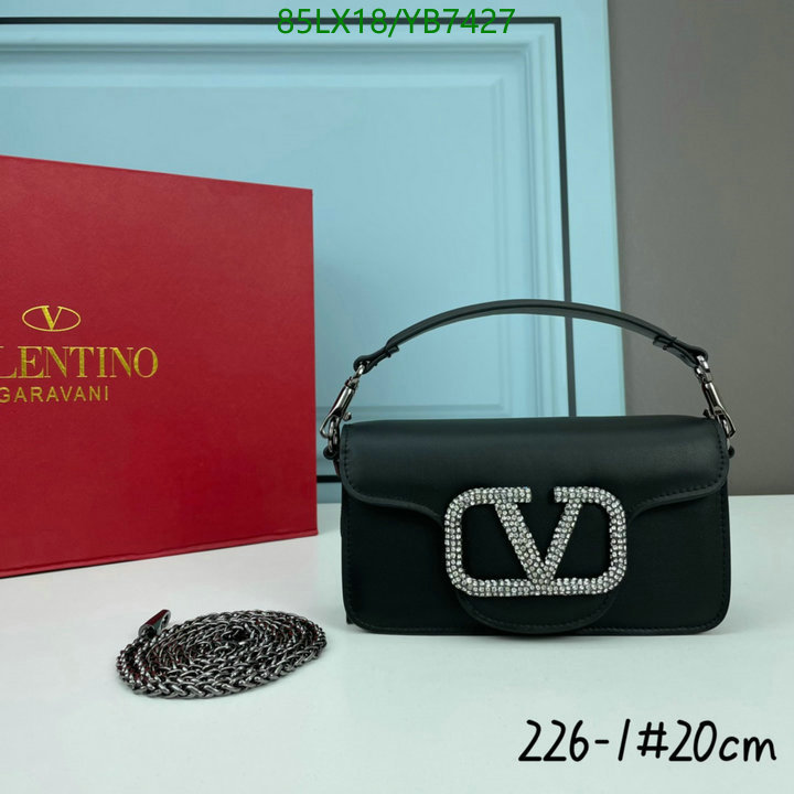 Valentino Bag-(4A)-LOC-V Logo ,Code: YB7427,$: 85USD