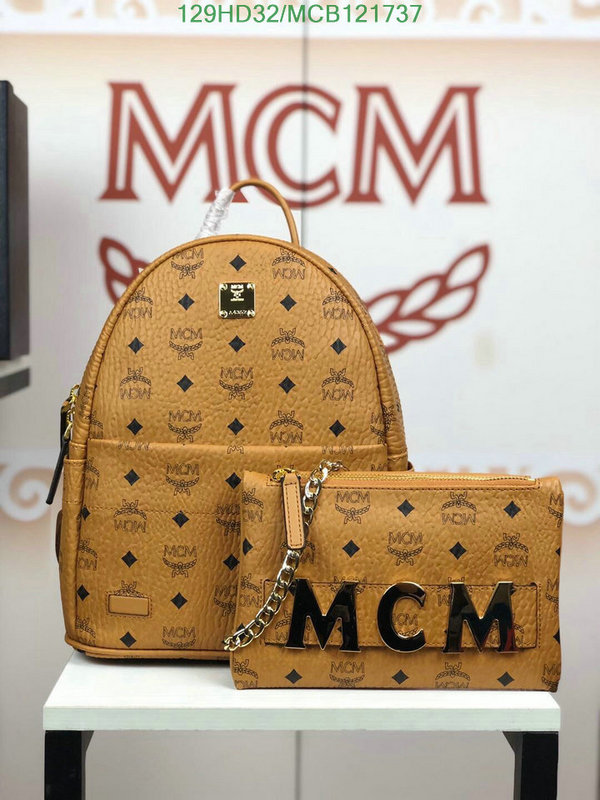 MCM Bag-(Mirror)-Backpack-,Code: MCB121737,$: 129USD