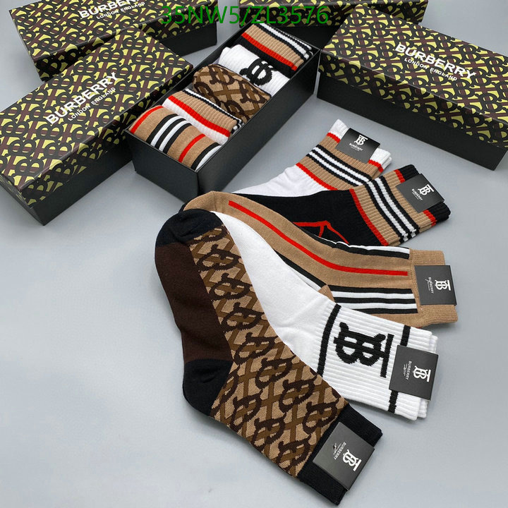 Sock-Burberry, Code: ZL3576,$: 35USD