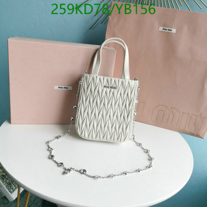 Miu Miu Bag-(Mirror)-Diagonal-,Code: YB156,$: 259USD