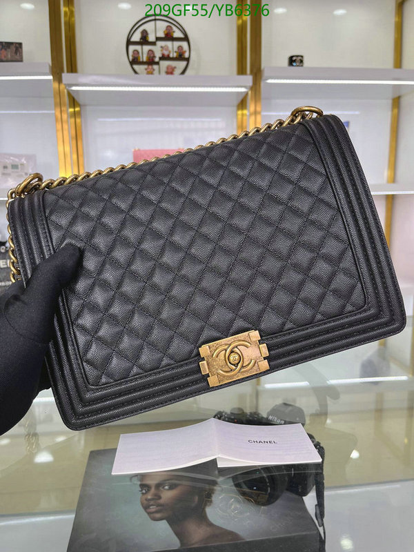 Chanel Bags -(Mirror)-Le Boy,Code: YB6376,$: 209USD