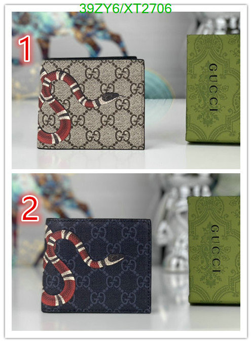 Gucci Bag-(4A)-Wallet-,Code: XT2706,$: 39USD