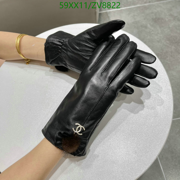 Gloves-Chanel, Code: ZV8822,$: 59USD