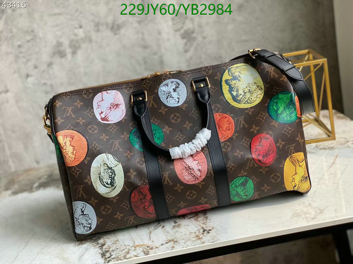 LV Bags-(Mirror)-Keepall BandouliRe 45-50-,Code: YB2984,$: 229USD