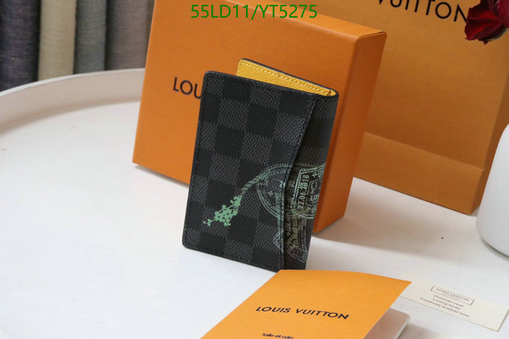 LV Bags-(Mirror)-Wallet-,Code: YT5275,$: 55USD