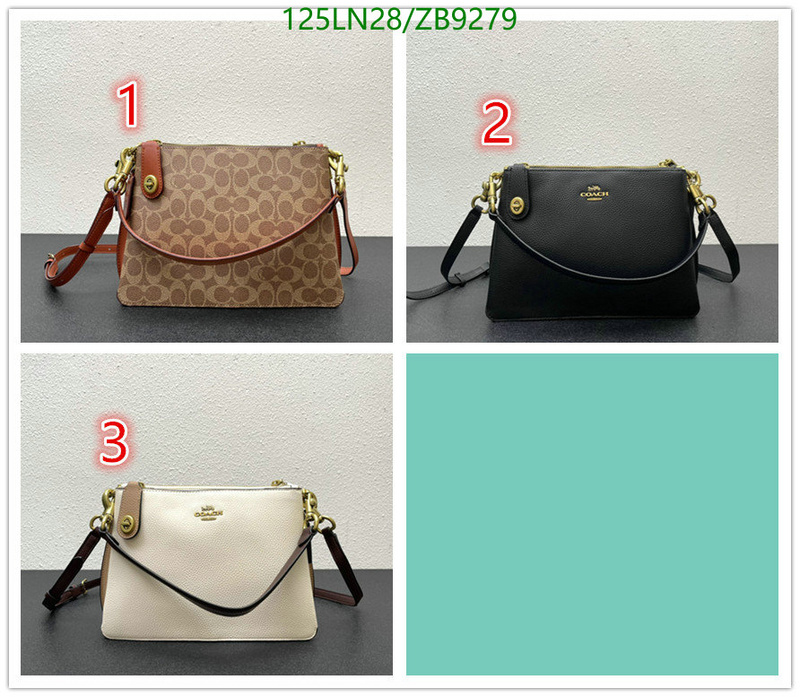 Coach Bag-(4A)-Diagonal-,Code: ZB9279,$: 125USD