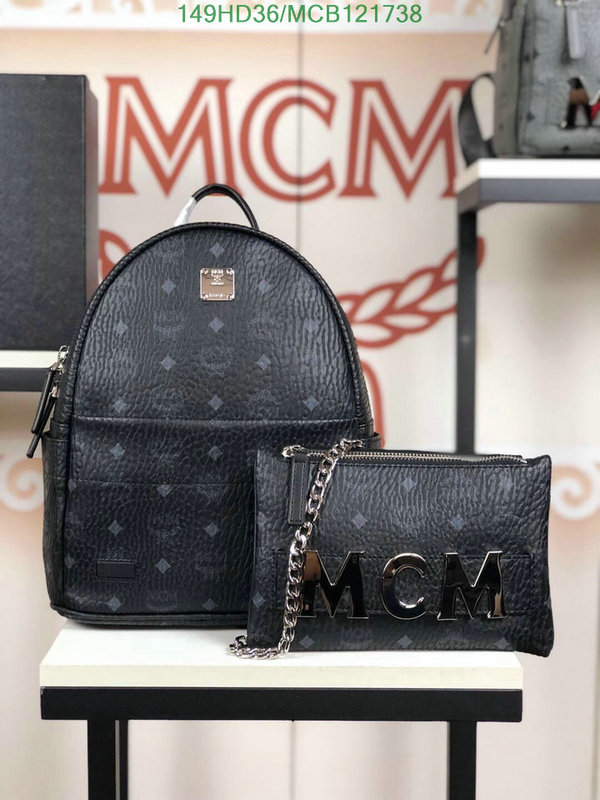 MCM Bag-(Mirror)-Backpack-,Code: MCB121738,$: 149USD