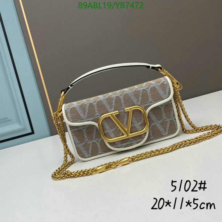 Valentino Bag-(4A)-LOC-V Logo ,Code: YB7472,$: 89USD