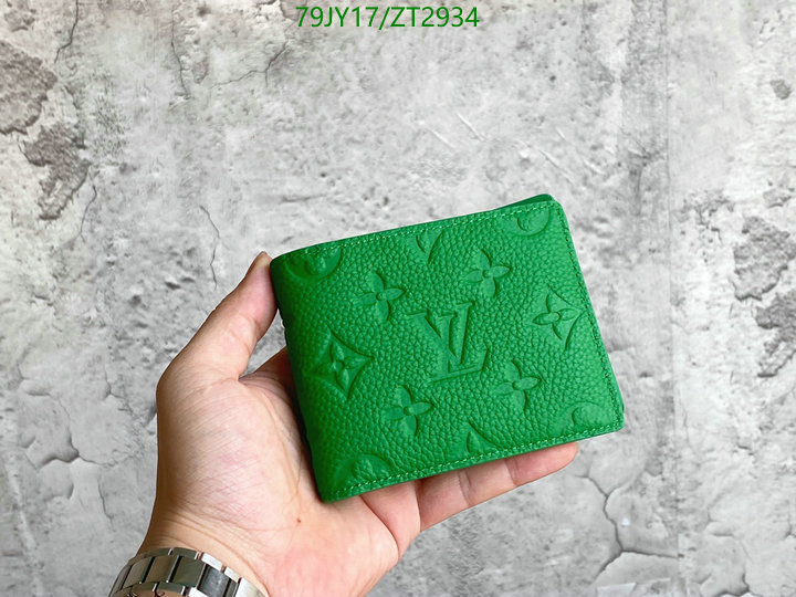 LV Bags-(Mirror)-Wallet-,Code: ZT2934,$: 79USD