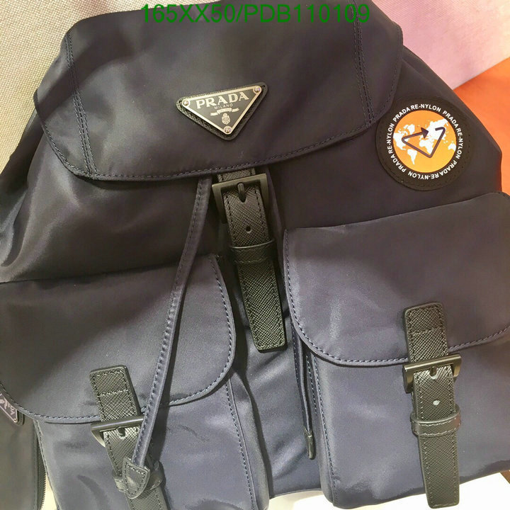 Prada Bag-(Mirror)-Backpack-,Code: PDB110109,$:165USD