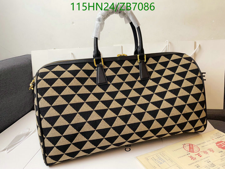 Prada Bag-(4A)-Handbag-,Code: ZB7086,$: 115USD