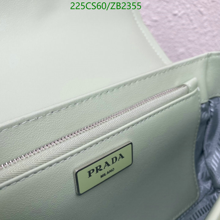 Prada Bag-(Mirror)-Diagonal-,Code: ZB2355,$: 225USD