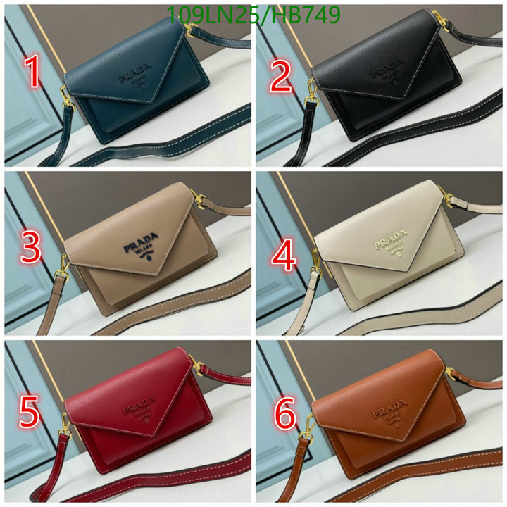 Prada Bag-(4A)-Diagonal-,Code: HB749,$: 109USD