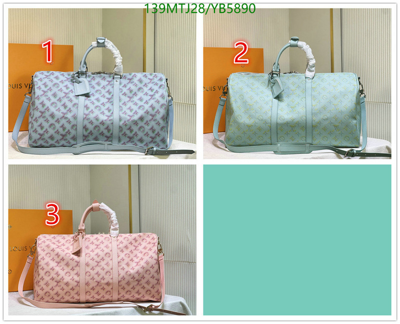 LV Bags-(4A)-Keepall BandouliRe 45-50-,Code: YB5890,$: 139USD