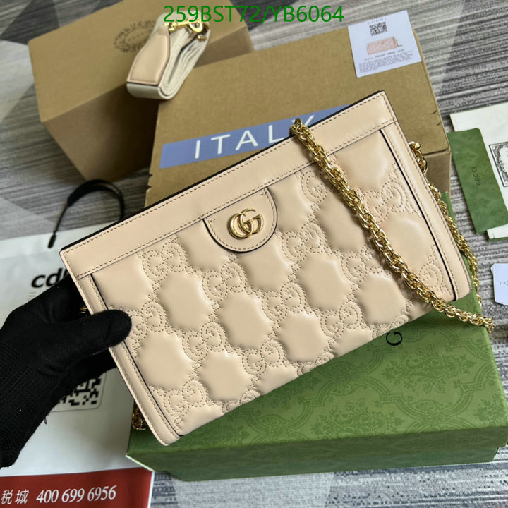 Gucci Bag-(Mirror)-Diagonal-,Code: YB6064,$: 259USD