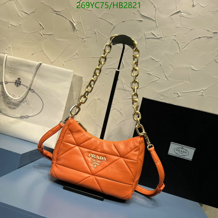 Prada Bag-(Mirror)-Handbag-,Code: HB2821,$: 269USD