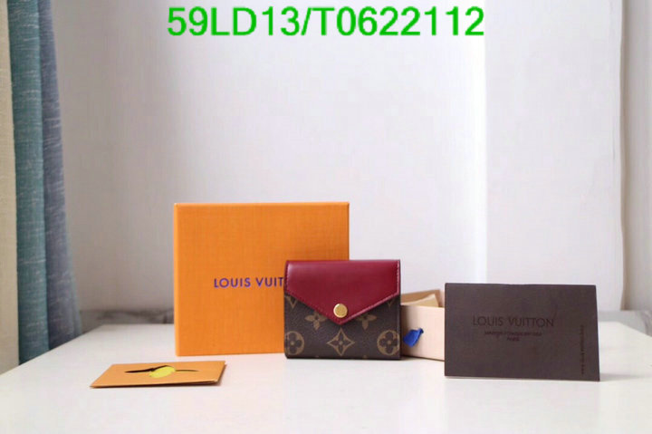 LV Bags-(Mirror)-Wallet-,Code: T0622112,$: 59USD