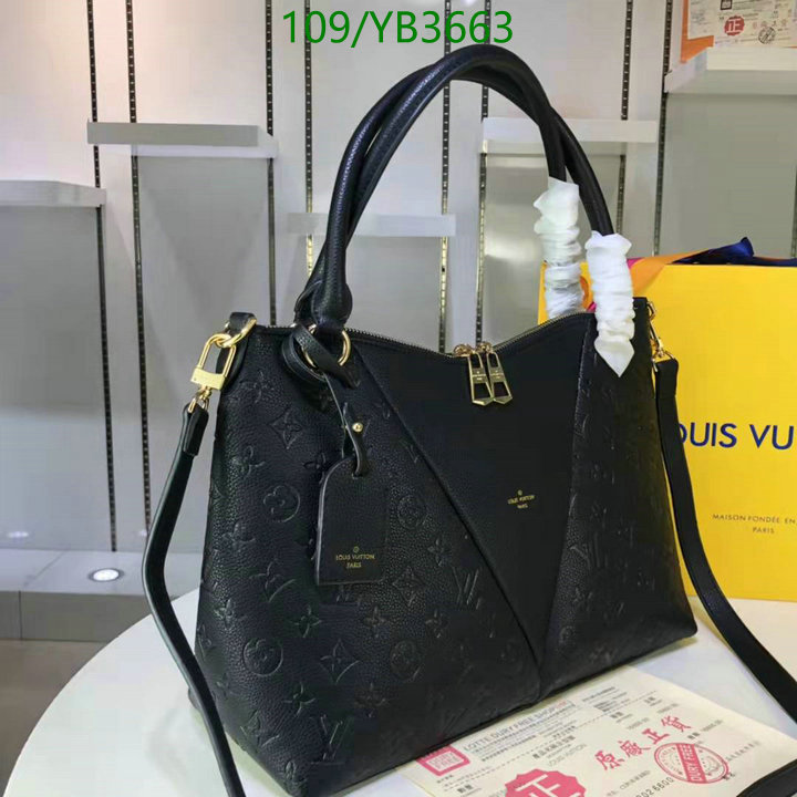 LV Bags-(4A)-Handbag Collection-,Code: YB3663,$: 109USD