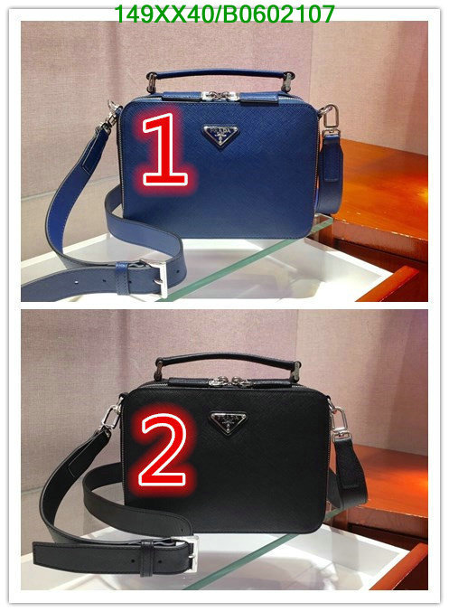 Prada Bag-(Mirror)-Diagonal-,Code: B0602107,$: 149USD