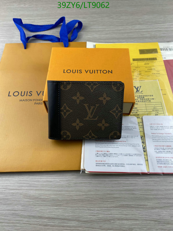 LV Bags-(4A)-Wallet-,Code: LT9062,$: 39USD