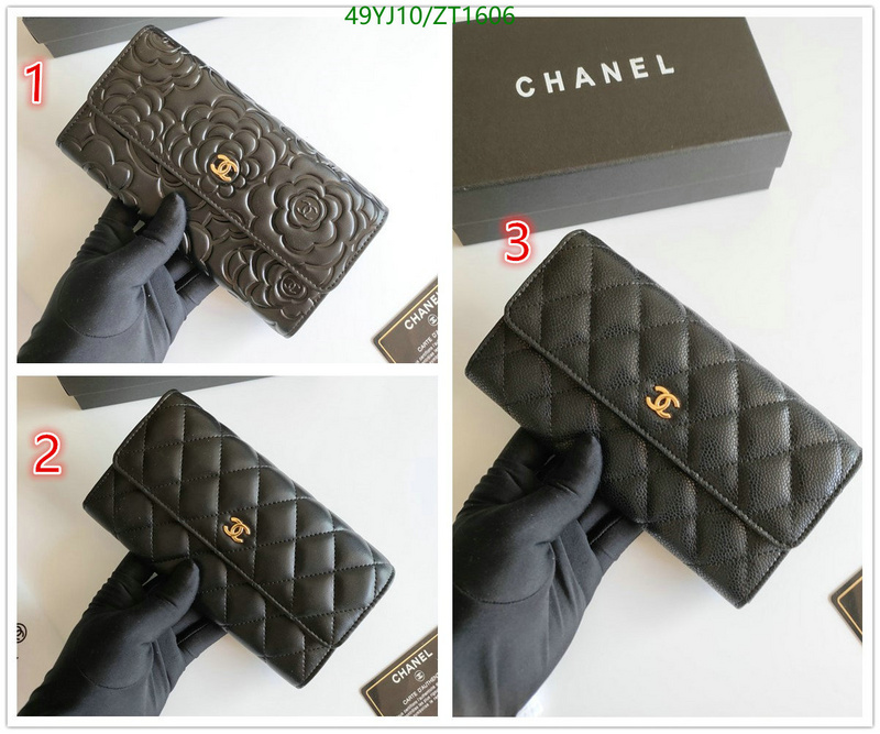 Chanel Bags ( 4A )-Wallet-,Code: ZT1606,$: 49USD