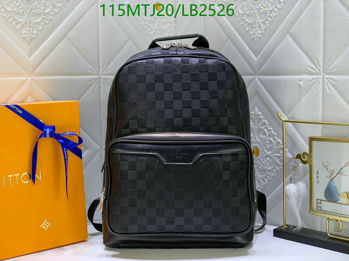 LV Bags-(4A)-Backpack-,Code: LB2526,$: 115USD