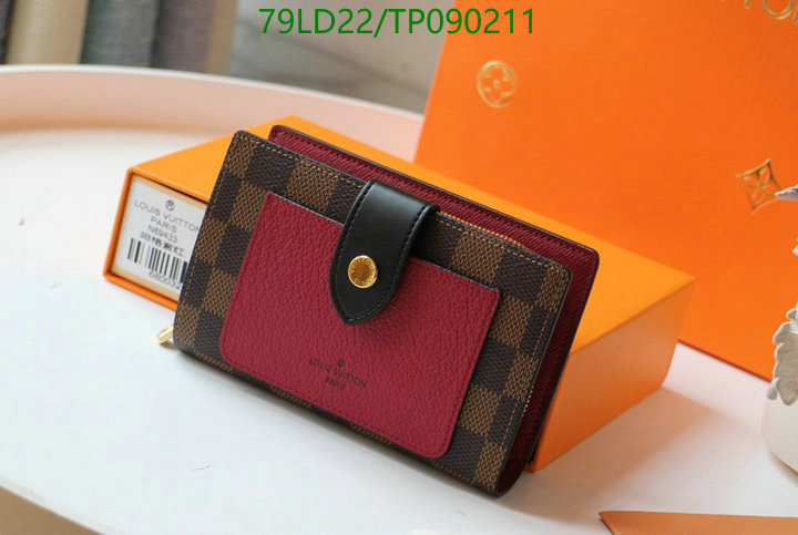 LV Bags-(Mirror)-Wallet-,Code: TP090211,$: 79USD