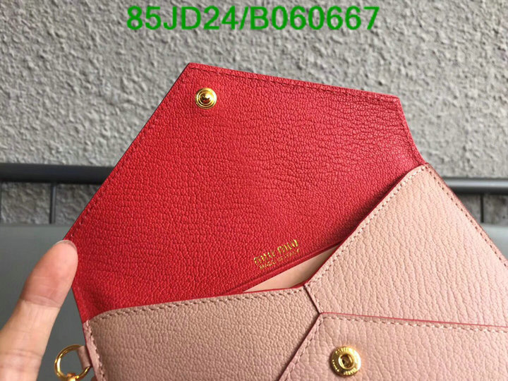 Miu Miu Bag-(Mirror)-Wallet-,Code: B060667,$: 85USD