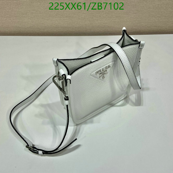 Prada Bag-(Mirror)-Diagonal-,Code: ZB7102,$: 225USD